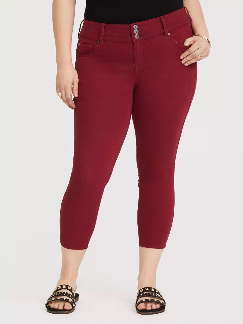 Torrid NWT Crop Jegging Super Stretch in Summer Wine size 22